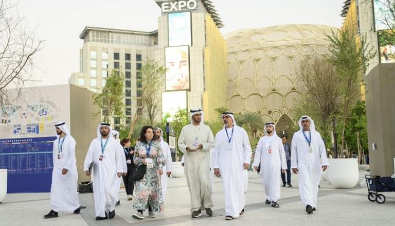  الشيخ خالد بن محمد بن زايد آل نهيان يزور موقع مؤتمر الأطراف (COP28) 