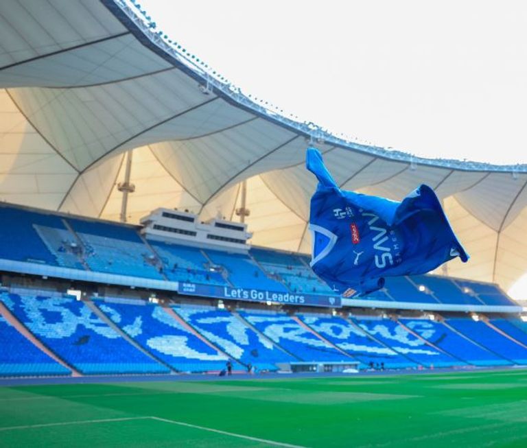 تيفو جماهير الهلال لديربي النصر ديربي الهلال والنصر