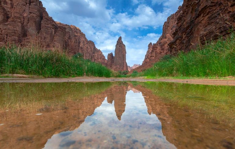 وادي الديسة أحد أفضل أماكن التخييم في السعودية