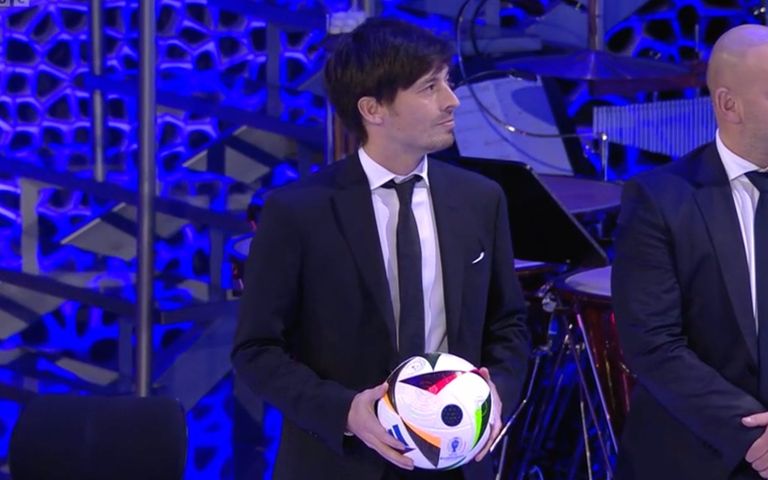 ديفيد سيلفا  جانب من مراسم قرعة يورو 2024
