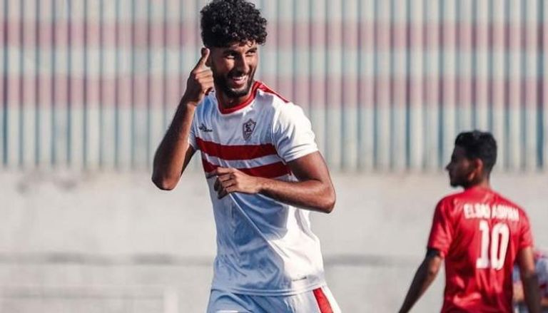 علي ياسر لاعب الزمالك ضد الأهلي