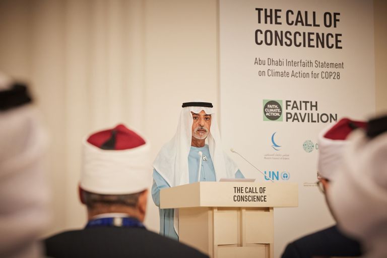 تدشين أول جناح للأديان بمؤتمرات الأطراف في COP28