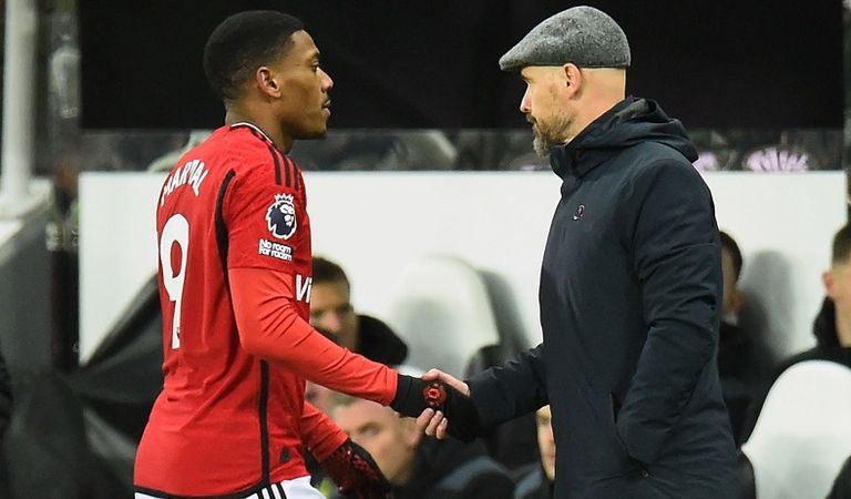 مارسيال وتين هاغ الهولندي إريك تين هاغ