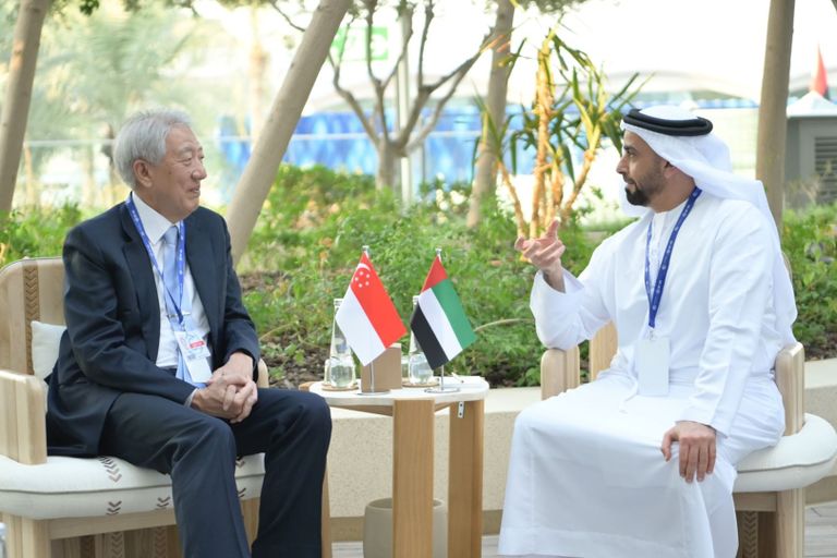 الشيخ منصور بن زايد آل نهيان مع رئيس الوزراء الفيتنامي