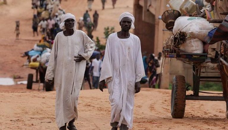 نازحون في السودان جراء المعارك بين الجيش و