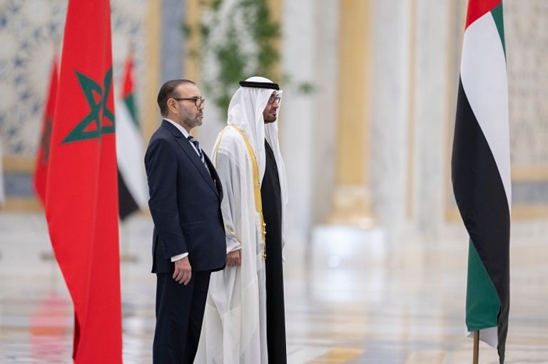 الشيخ محمد بن زايد آل نهيان مع العاهل المغربي
