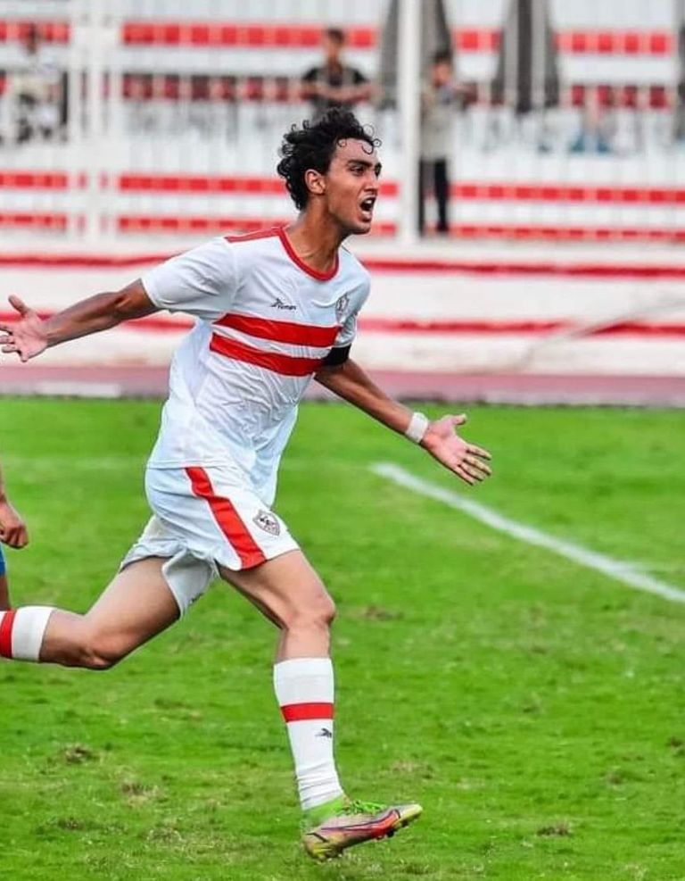 أحمد رفاعي في مباراة الأهلي والزمالك للشباب