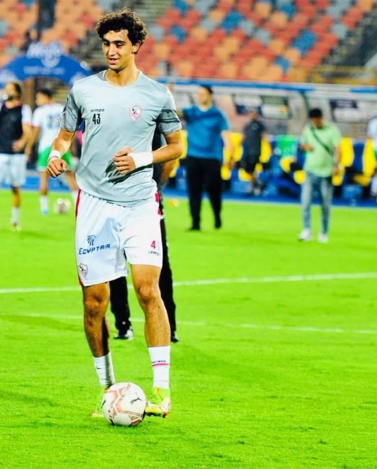 أحمد رفاعي لاعب الزمالك الواعد أحمد رفاعي في مباراة الأهلي والزمالك للشباب