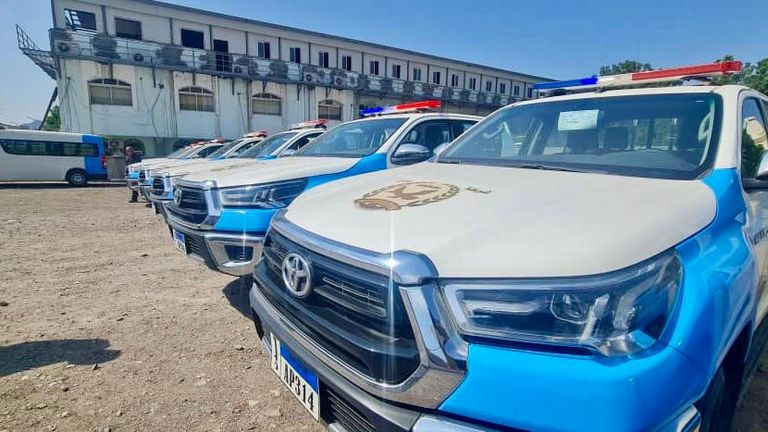 مركبات لتعزيز مراكز الشرطة في اليمن