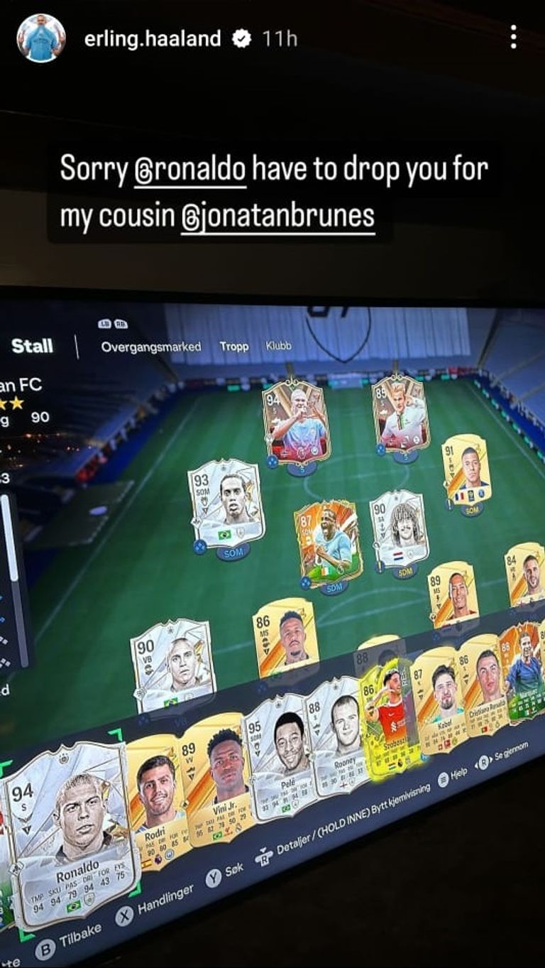 إيرلينغ هالاند مهاجم مانشستر سيتي