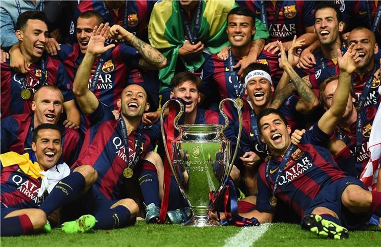 برشلونة ودوري أبطال أوروبا 2015 خوان لابورتا رئيس نادي برشلونة