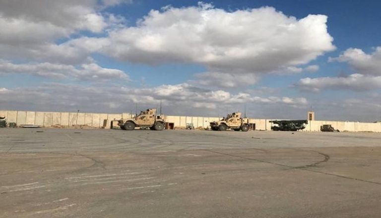 معدات عسكرية أمريكية في قاعدة عين الأسد بالعراق 