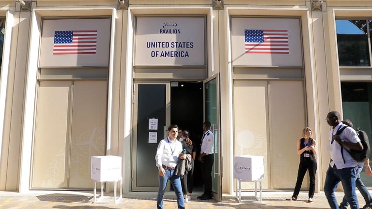 الجناح الأمريكي جناح الولايات المتحدة في COP28.. يعكس برنامج الموضوعات المتخصصة لرئاسة المؤتمر