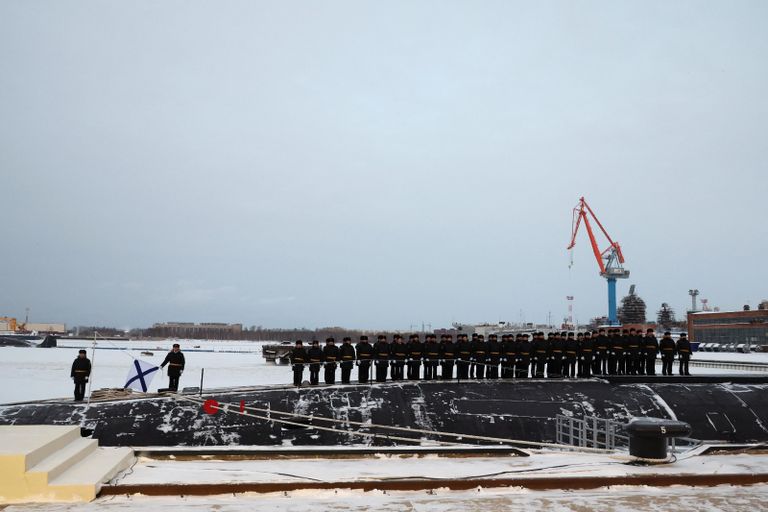 تدشين الغواصة الروسية الجديد لبدء مهمة في المحيط الهادئ