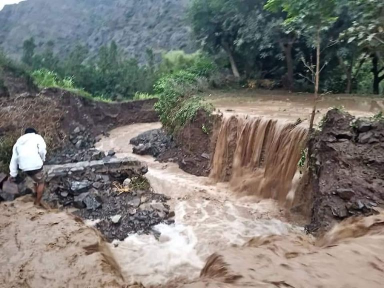 آثار إعصار «تيج» في اليمن - أرشيفية