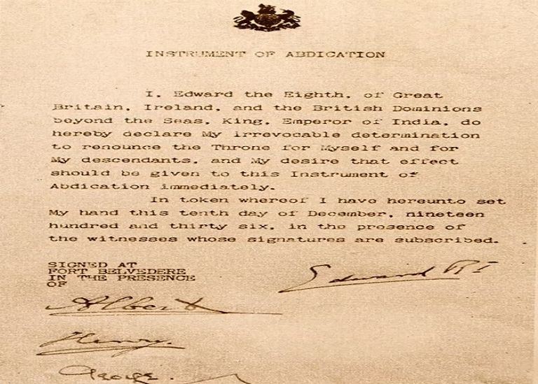 الملك إدوارد الثامن مع زوجته واليس سيمبسون