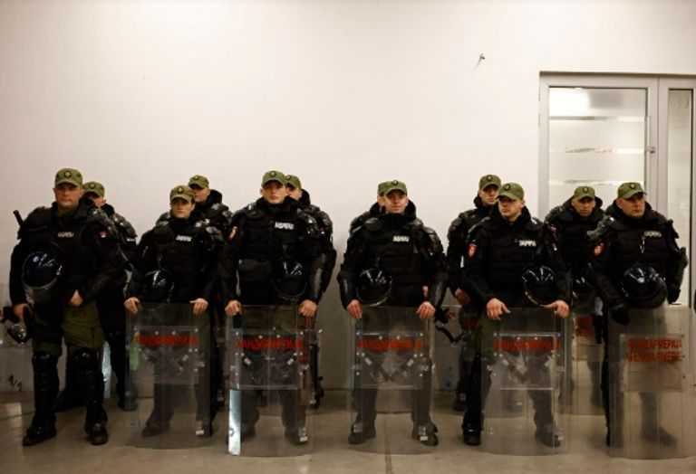 الشرطة الصربية جماهير مانشستر سيتي