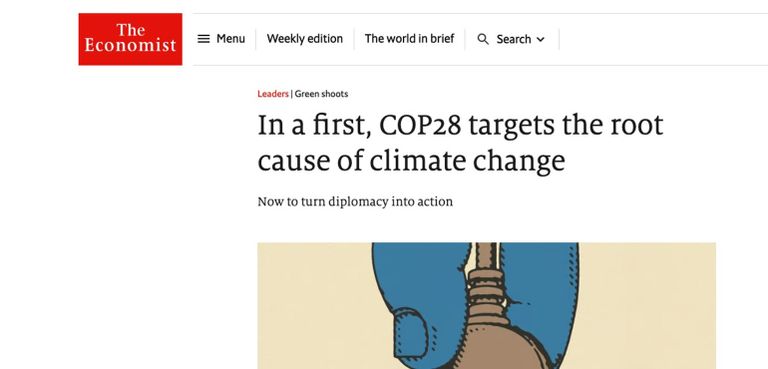 كبريات وسائل الإعلام العالمية أشادت بإنجازات COP28