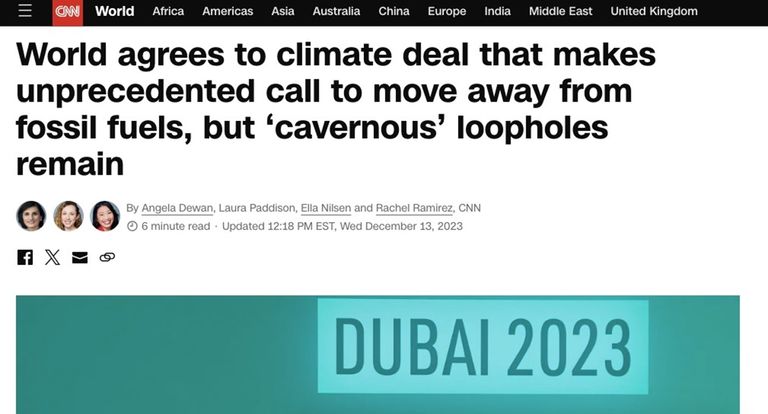 كبريات وسائل الإعلام العالمية أشادت بإنجازات COP28