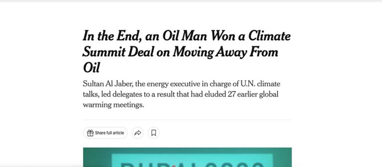 كبريات وسائل الإعلام العالمية أشادت بإنجازات COP28