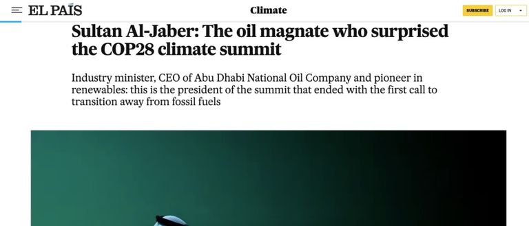 كبريات وسائل الإعلام العالمية أشادت بإنجازات COP28