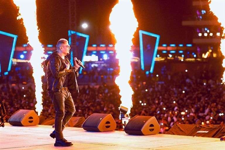 عمرو دياب في مهرجان ساوند ستورم