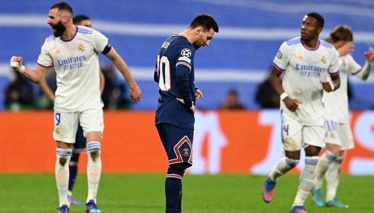 ريال مدريد وباريس في 2022 مباراة برشلونة ونابولي في 2020