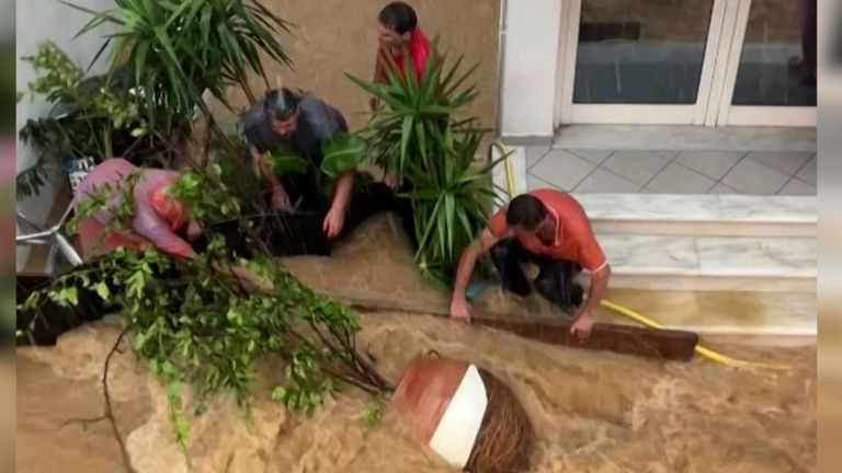 آثار التدمير في درنة الليبية