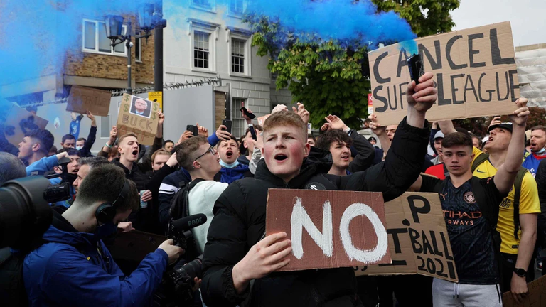 الرفض الجماهيري لدوري السوبر