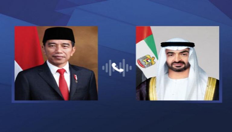 اتصال هاتفي بين الشيخ محمد بن زايد آل نهيان والرئيس الإندونيسي