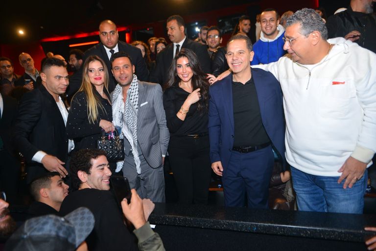 محمد إمام وياسمين صبري في العرض الخاص