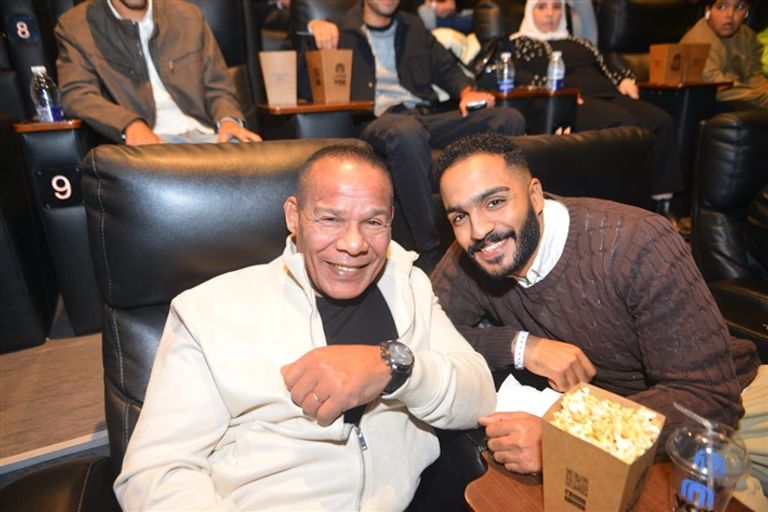 محمد إمام وياسمين صبري في العرض الخاص