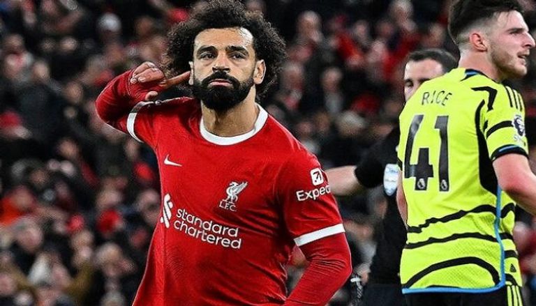 محمد صلاح أمام أرسنال