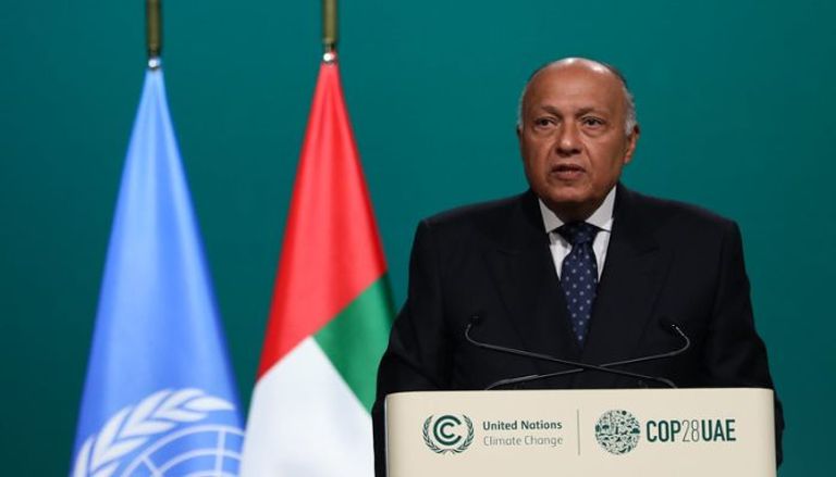 سامح شكري، رئيس COP 27، في كلمته الافتتاحية، حقوق الصورة: Kiara Worth