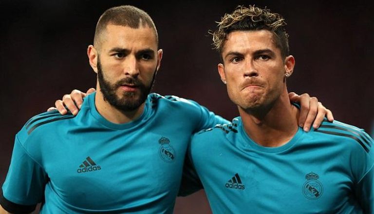 كريم بنزيما وكريستيانو رونالدو في ريال مدريد