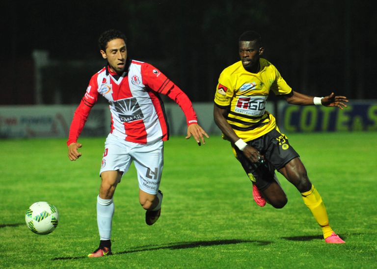 ياسر الجريسي مباراة من الدوري المغربي