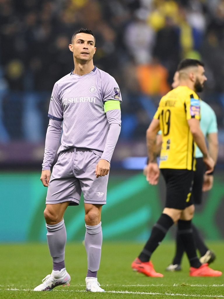 كريستيانو رونالدو في مباراة الاتحاد والنصر كريستيانو رونالدو في مباراة الاتحاد والنصر