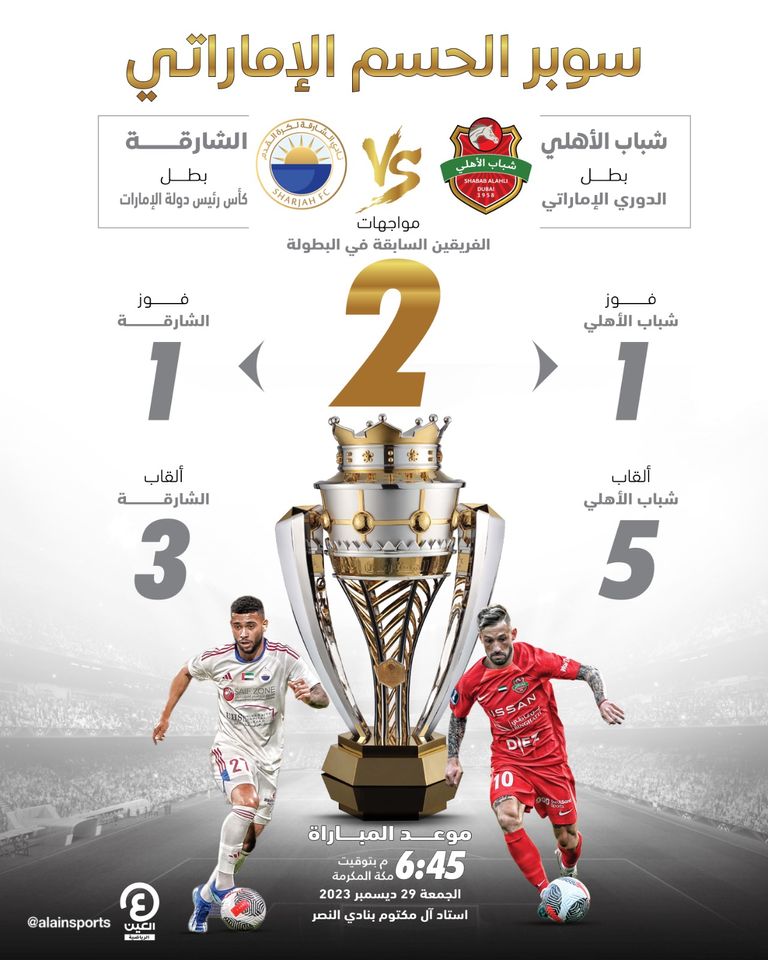 مباراة شباب الأهلي والشارقة - أرشيفية