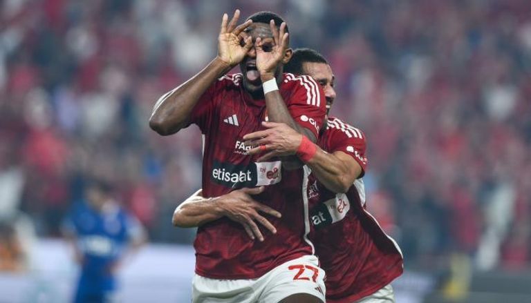 أنتوني موديست مهاجم الأهلي مارسيل كولر ومحمود الخطيب - الأهلي المصري