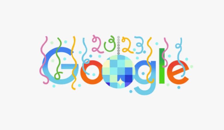 احتفال غوغل برأس السنة الجديدة 2024