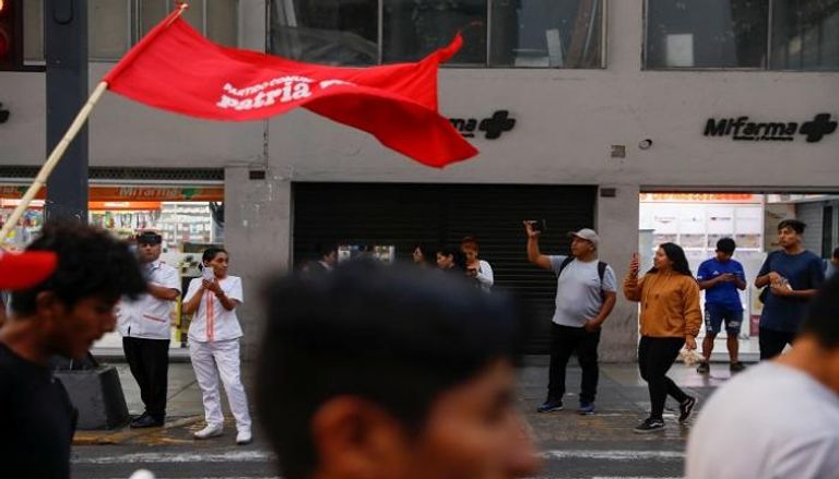جانب من الاحتجاجات التي تشهدها البيرو- رويترز