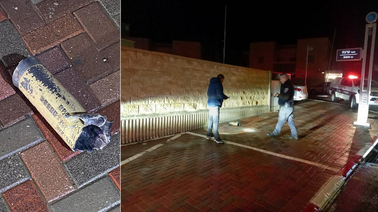 صورة متداولة لبقايا الصاروخ