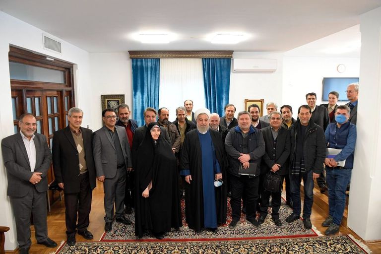 الرئيس الإيراني السابق حسن روحاني