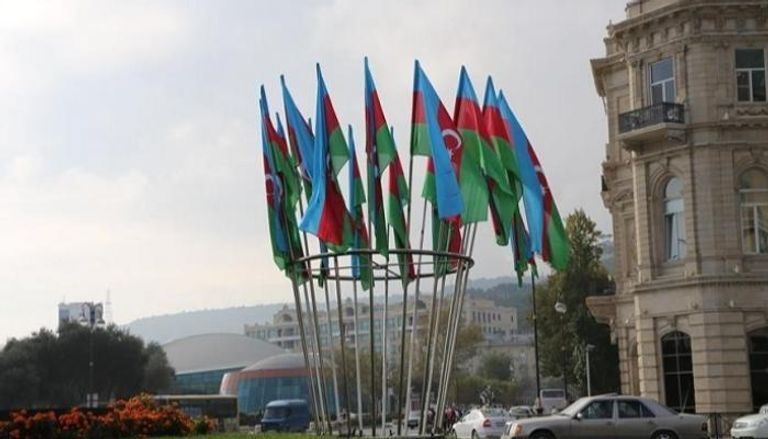 أعلام أذربيجان في قلب العاصمة باكو - أرشيفية