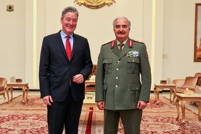 لقاء المستشار عقيلة صالح بالسفير الألماني لدى ليبيا