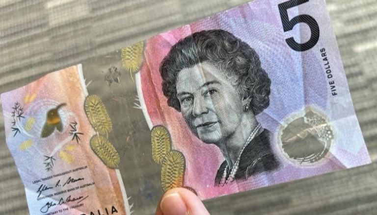 ورقة نقدية أسترالية تحمل صورة الملكة إليزابيث
