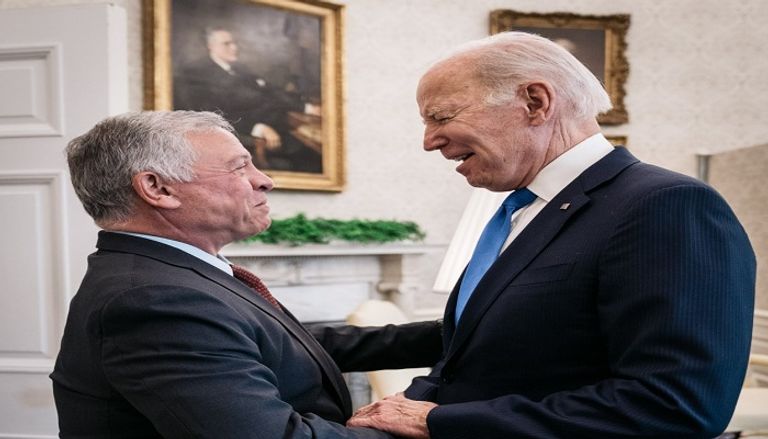 بايدن مع ملك الأردن وولي عهده