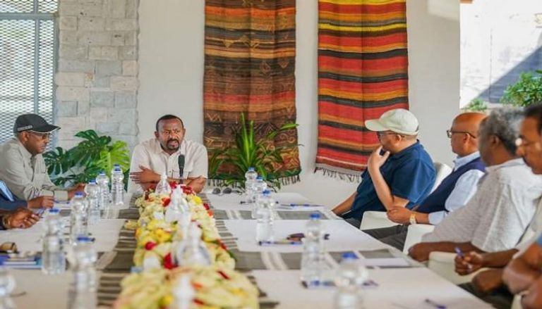رئيس الوزراء الإثيوبي خلال المفاوضات مع جبهة تحرير تيغراي