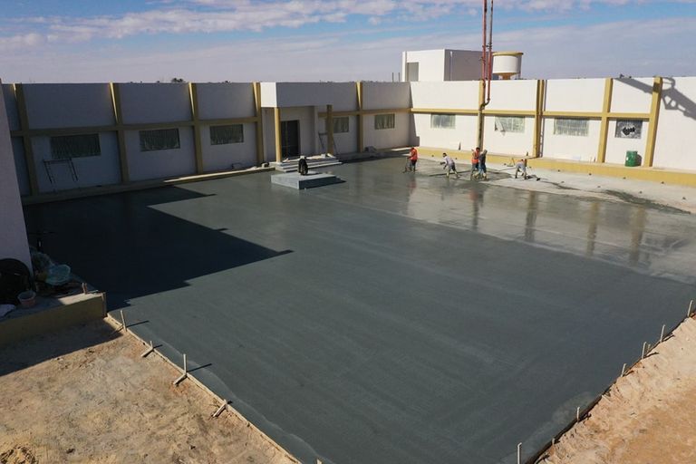 أحد مشروعات إعادة الإعمار في تاروغاء الليبية