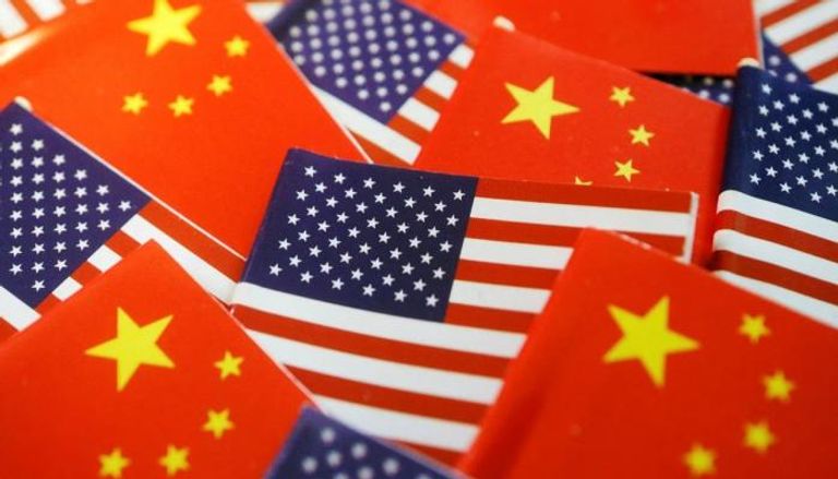 أعلام الصين والولايات المتحدة